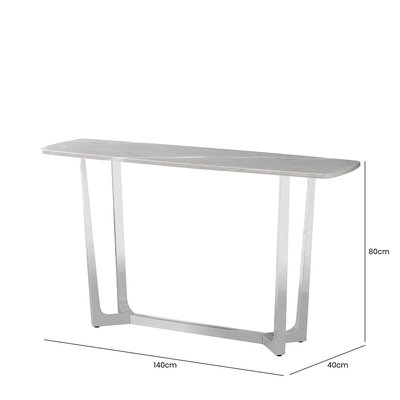 grey marble console table